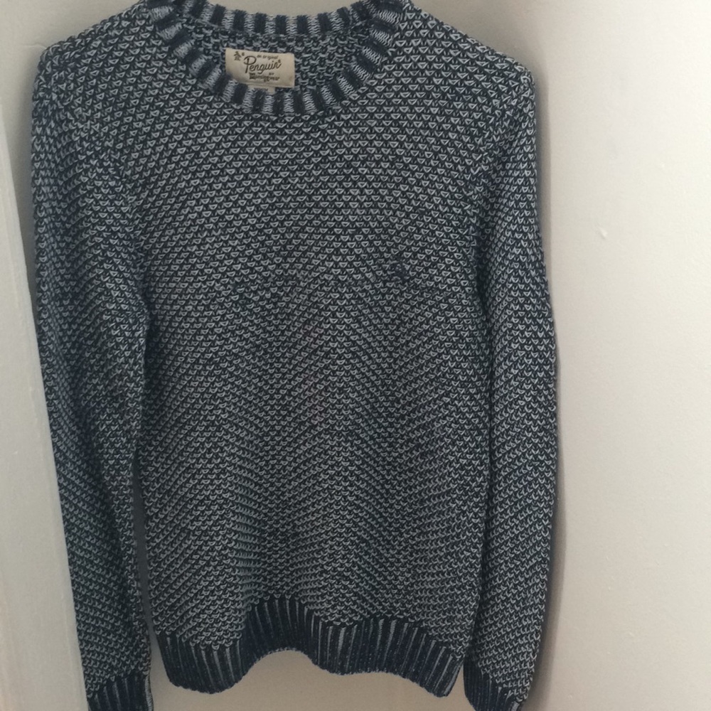 Original Penguin Men’s Navy/ Cream Knit Sweater, M